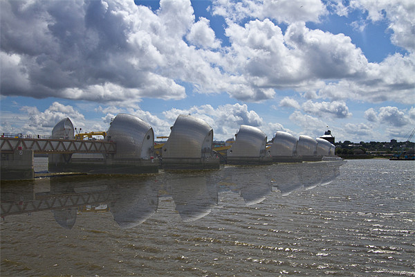 Thames Flood Barrier Picture Board by David French