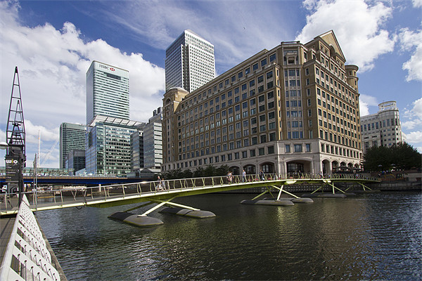 Canary Wharf Docklands Picture Board by David French