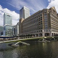 Buy canvas prints of Canary Wharf Docklands by David French