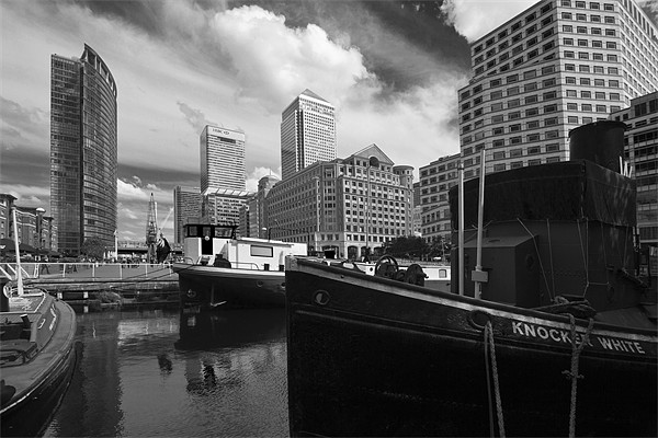 Canary Wharf Docklands Picture Board by David French