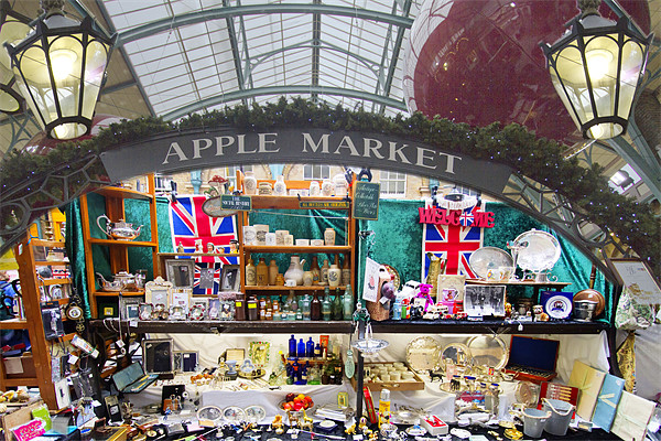 Covent Garden Apple Market Picture Board by David French