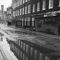 Buy canvas prints of Lincoln’s Inn Chambers reflections by David French