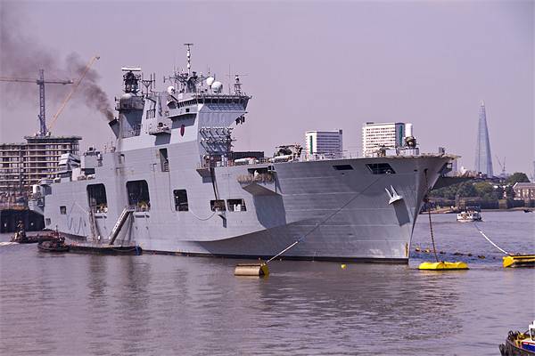 HMS Ocean Royal Navy Picture Board by David French