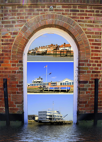 Burnham on Crouch yachting club houses Picture Board by David French