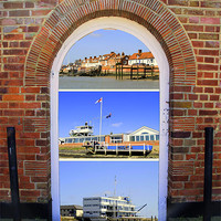 Buy canvas prints of Burnham on Crouch yachting club houses by David French