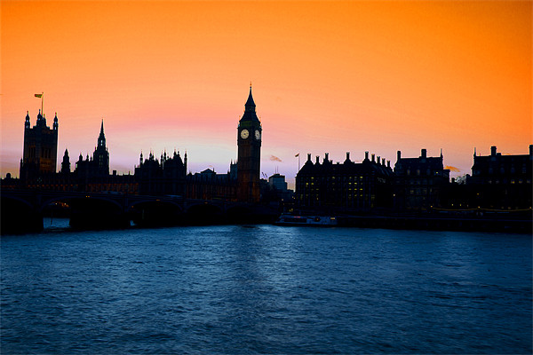 Big Ben and the houses of Parliament Picture Board by David French