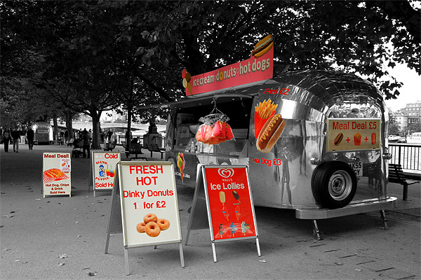 Ice Cream Hot Dogs Picture Board by David French
