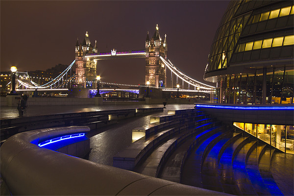 City Hall and Tower Bridge Picture Board by David French