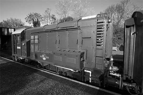 Steam Railway bw Picture Board by David French