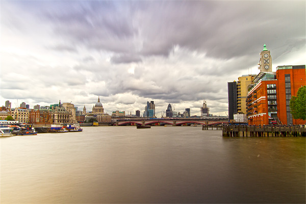 London  Skyline Waterloo  Bridge Picture Board by David French