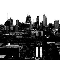Buy canvas prints of City of London Skyline BW by David French