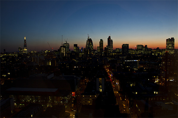 2013 City of London Skyline Picture Board by David French