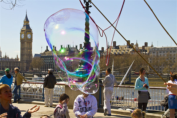 Bubbles Big Ben Picture Board by David French