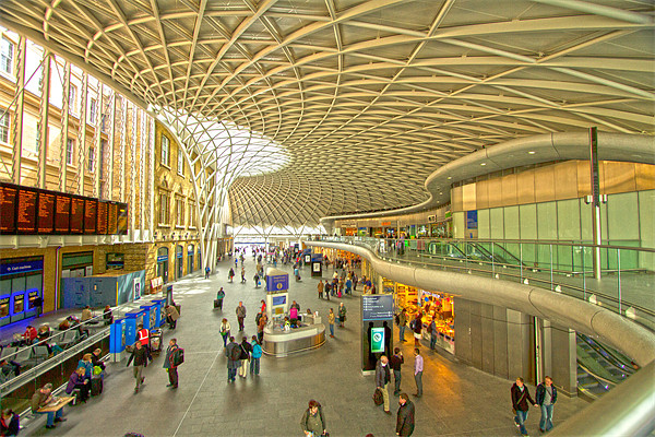 Kings Cross railway station London HDR Picture Board by David French