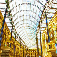 Buy canvas prints of Hay’s Galleria Southbank Fractals by David French
