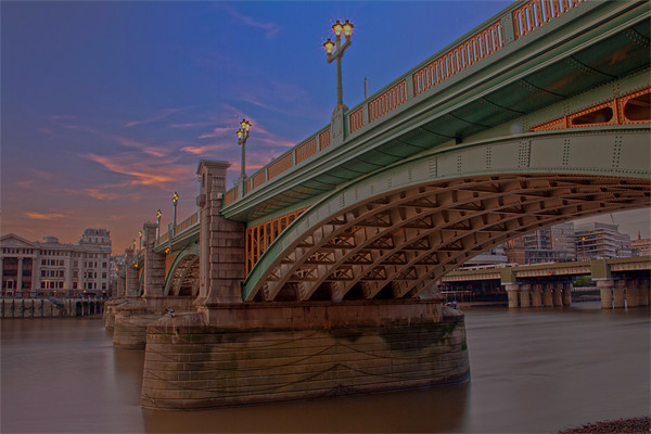 London Thames Bridges Picture Board by David French