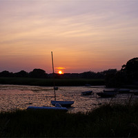 Buy canvas prints of Stanpit Christchurch Dorset Sunset by David French