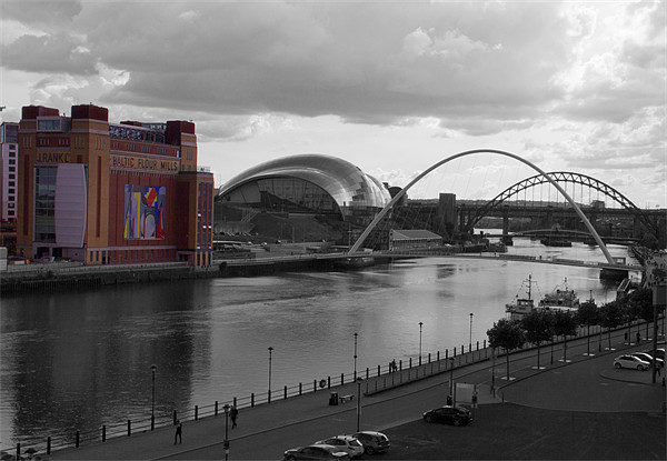 Newcastle river Tyne Picture Board by David French