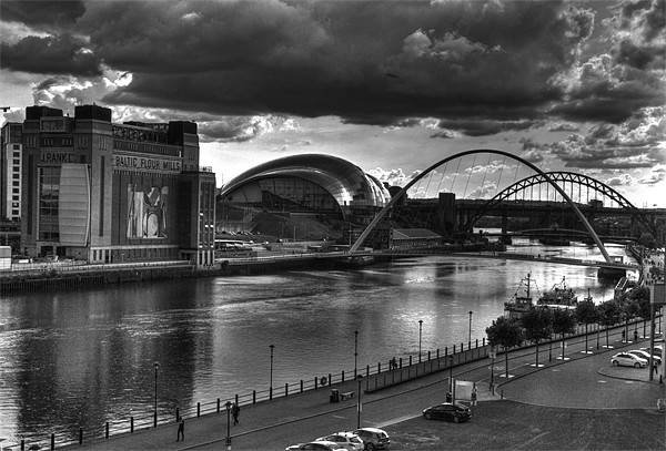 Newcastle river Tyne Picture Board by David French