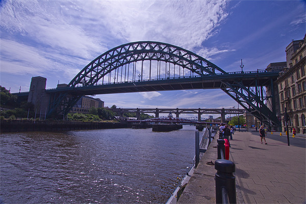 Newcastle river Tyne Bridges Picture Board by David French