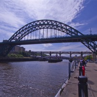 Buy canvas prints of Newcastle river Tyne Bridges by David French
