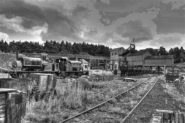 Beamish Museum Coal mine Picture Board by David French
