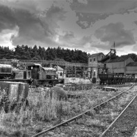 Buy canvas prints of Beamish Museum Coal mine by David French