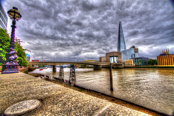 London Bridge Shard HDR Picture Board by David French
