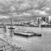 Buy canvas prints of Tower Bridge HDR by David French