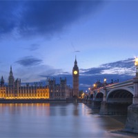 Buy canvas prints of Westminster  Bridge HDR by David French
