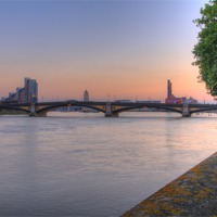 Buy canvas prints of Battersea Bridge Thames London by David French