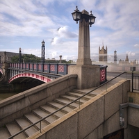 Buy canvas prints of Lambeth Bridge Thames London by David French