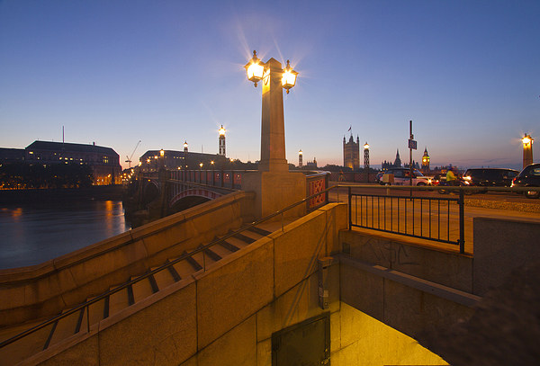 Lambeth Bridge Thames London Picture Board by David French