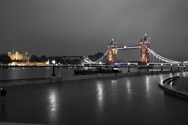 Tower Bridge Thames London Picture Board by David French