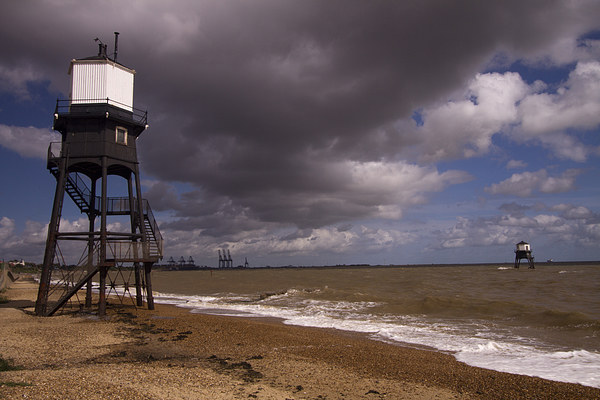 Dovercourt Essex Lighthouse Picture Board by David French