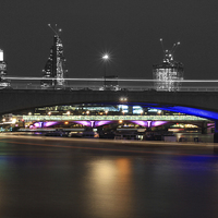 Buy canvas prints of Southwark Bridge London Skyline by David French