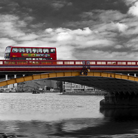 Buy canvas prints of Vauxhall  Bridge Thames London by David French