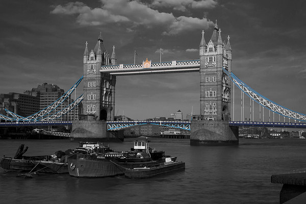 Tower  Bridge Thames London Picture Board by David French