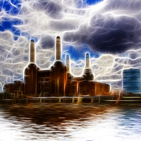 Buy canvas prints of Battersea Power Station London by David French