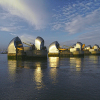 Buy canvas prints of Thames Flood Barrier by David French