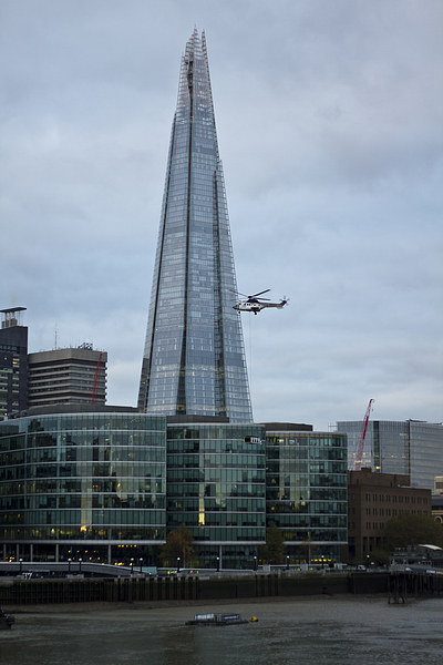 Airlift Helicopter Shard Picture Board by David French