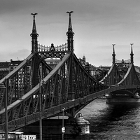 Buy canvas prints of Liberty Bridge Budapest by David French