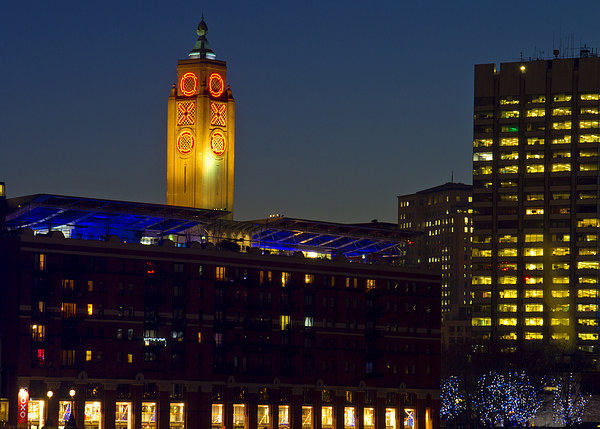 Night Oxo Tower skyline Picture Board by David French
