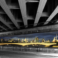 Buy canvas prints of London Bridge under the Bridge by David French