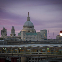 Buy canvas prints of St Pauls Dusk by David French