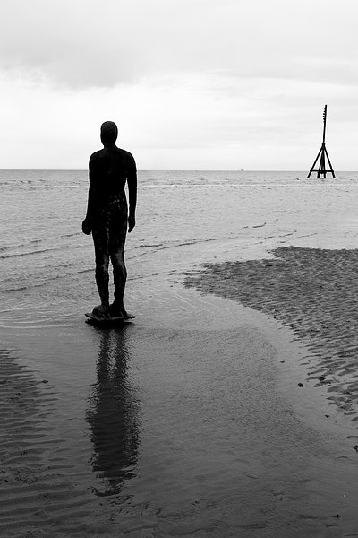 Antony Gormley Statues Crosby Picture Board by David French