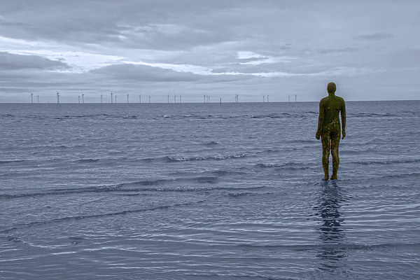 Antony Gormley Statues Crosby Picture Board by David French