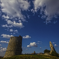 Buy canvas prints of Hadleigh Castle Essex by David French