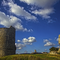 Buy canvas prints of Hadleigh Castle Essex by David French