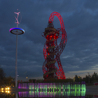 Buy canvas prints of ArceorMittal Orbit Olympic Park by David French